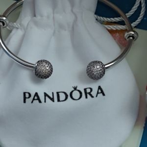 Light pink PavedCZ bangle